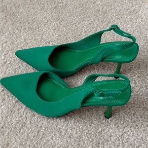 ASOS Elegant Green Slingback Heels